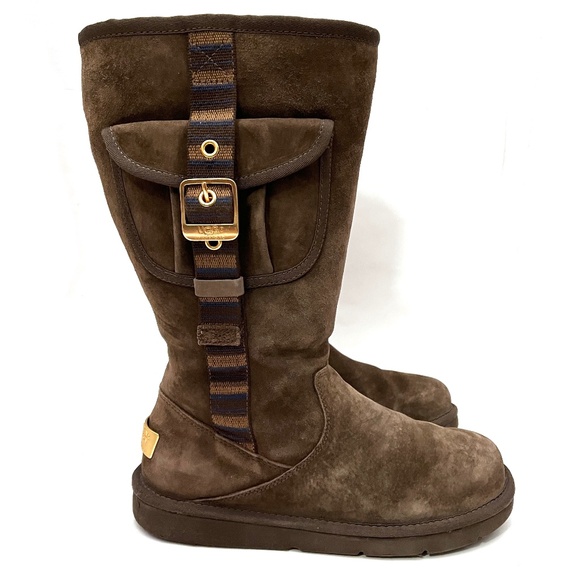UGG Tall Retro Cargo Boots Buckle Side Pocket